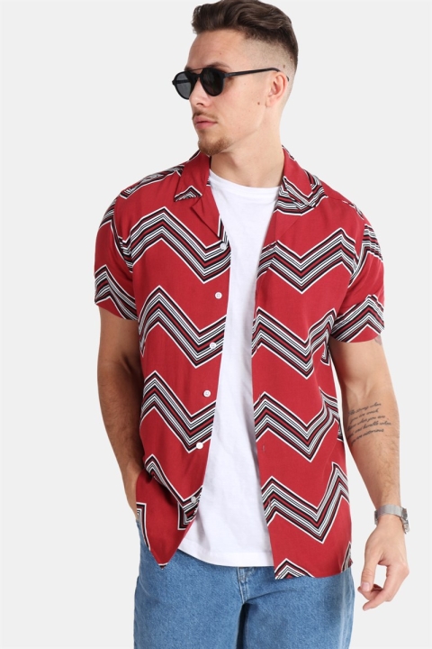 Redefined Rebel Jonathan Shirt Trend Brick Red