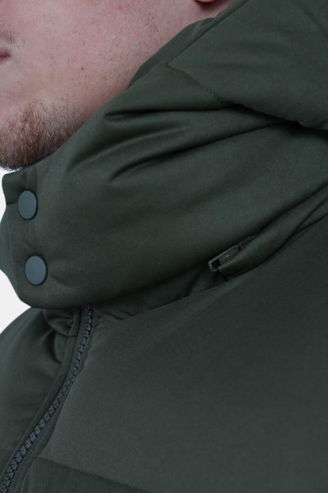 Urban Classics Hooded Boxy Puffer Jacket Olive