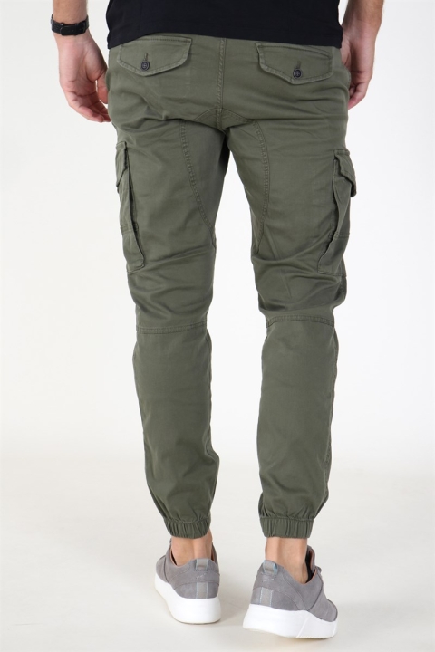 Jack & Jones Paul Flake Cargo Pants Olive Night