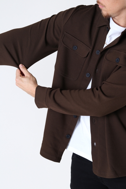 ONLY & SONS KODYL OVERSHIRT SWEAT Demitasse