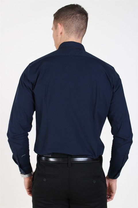 Selected Slim-Michigan LS Shirt Navy Blazer