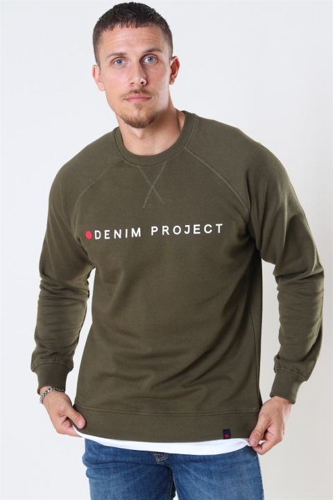 Denim Project Logo Crew Olive