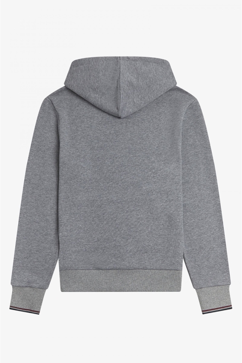 Fred Perry TIPPED HOODED SWEATSH. 420 Steel Marl