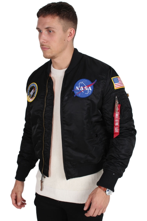 Alpha Industries MA-1 VF NASA Bomber Jacket Black