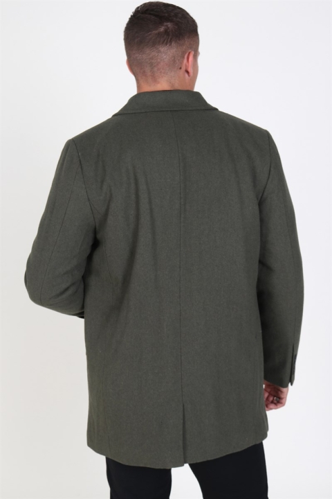 Clean Cut Halmstad Wool coat Dusty Green