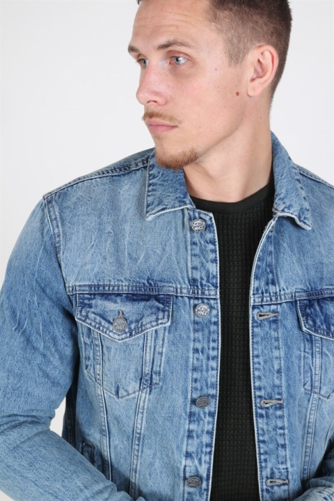 Only & Sons Coin Trucker Jacket Blue Denim