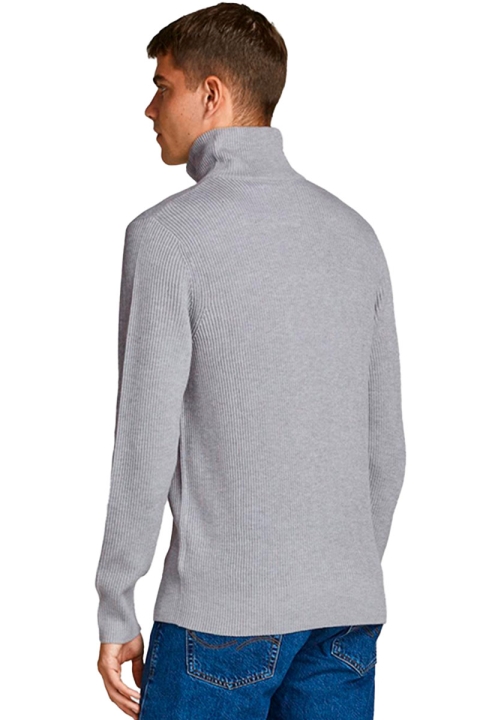 Jack & Jones PERFECT KNIT HALF ZIP Cool Grey