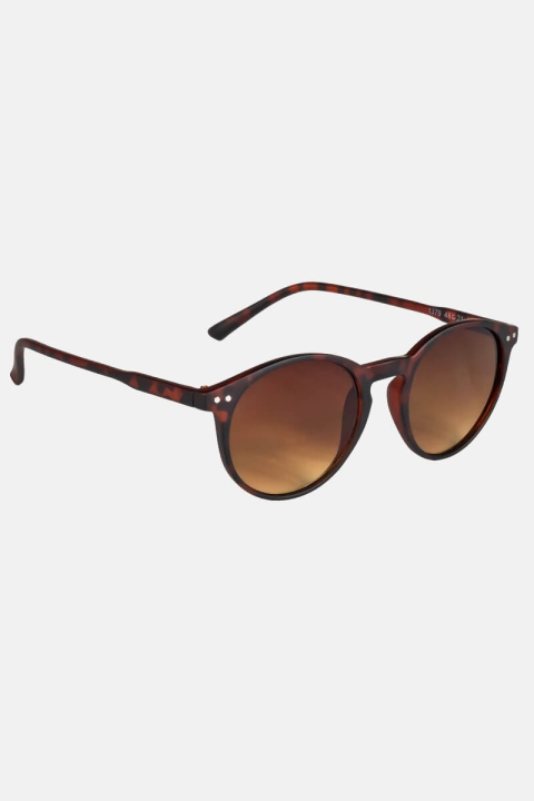 Fashion 1379 Panto Sunglasses Brown Havana Rubber Brown Gradient C2 Lens