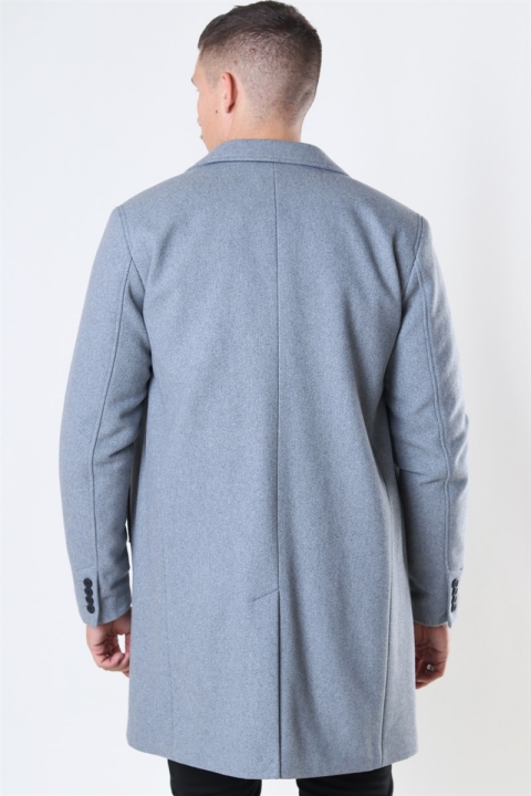 Selected Hagen Wool coat Grey Melange