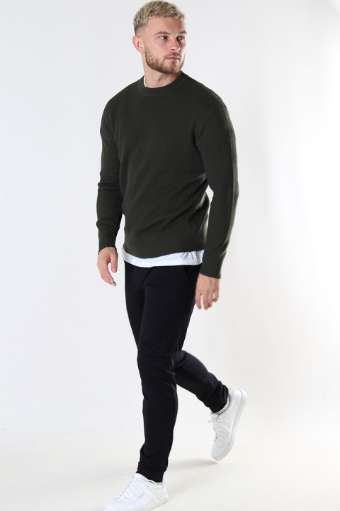 Jack & Jones PERFECT KNIT CREW NECK Forest Night