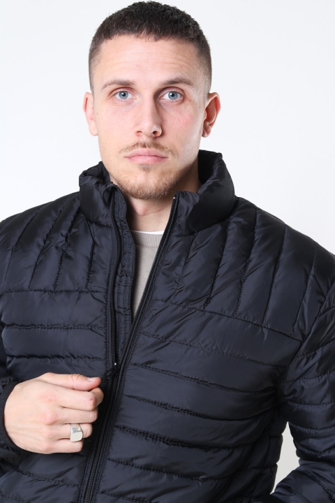 Only & Sons Paul Quilted Highneck Jakke Black