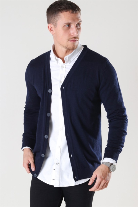 Kronstadt Johannes Merino Strik Cardigan Navy