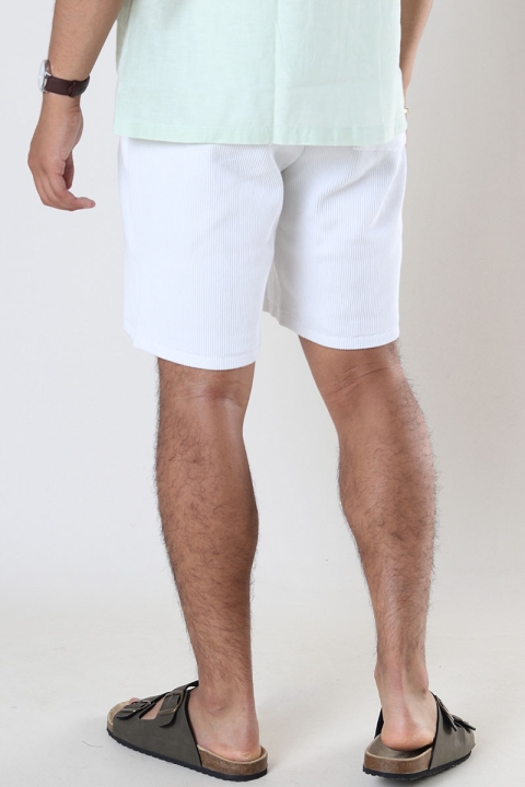 ONLY & SONS ONSBERKELEY LIFE REG SWEAT SHORTS Bright White