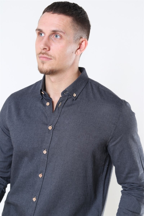 Kronstadt Johan Diego Cotton Shirt Dark Grey