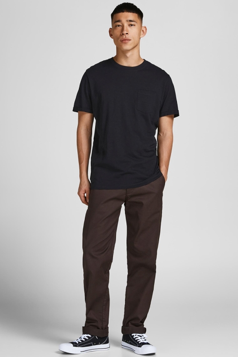 Jack & Jones JPRBLATROPIC SOLID SS TEE CREW NECK SN Black