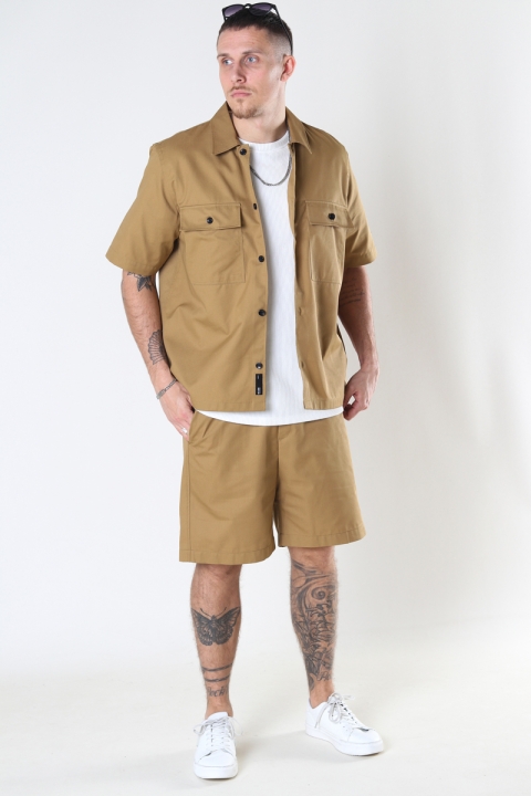 ONLY & SONS ONSNOAR COMPACT TC TWILL SHORTS Chinchilla