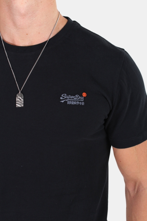 Superdry Orange Label Vintage Emb S/S T-shirt Black