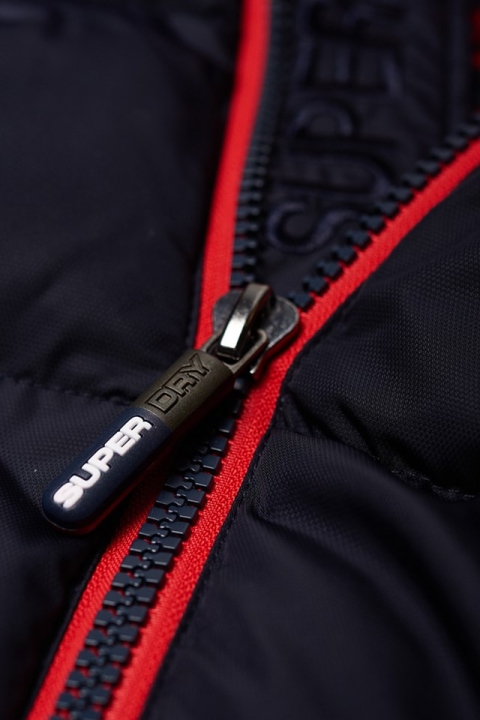 Superdry Sports Puffer Jacket Navy/Bright Red