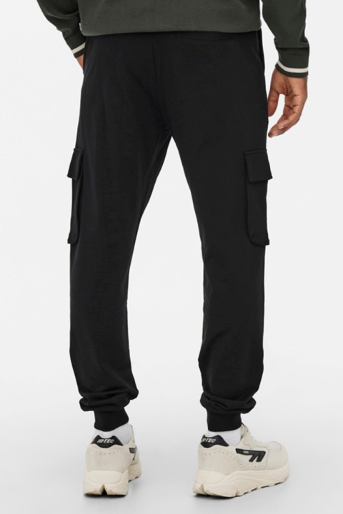 ONLY & SONS ONSKIAN LIFE KENDRICK CARGO  PANT NOOS Black