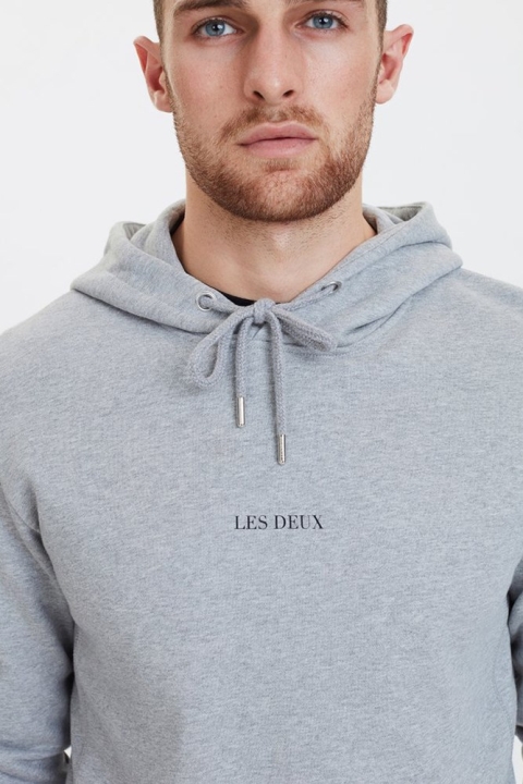 Les Deux Lens Hoodie Grey Melange