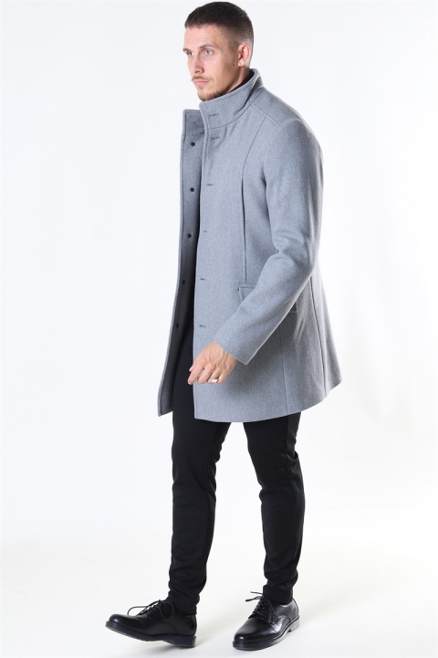 Selected Morrison Wool coat B Noos Grey Melange