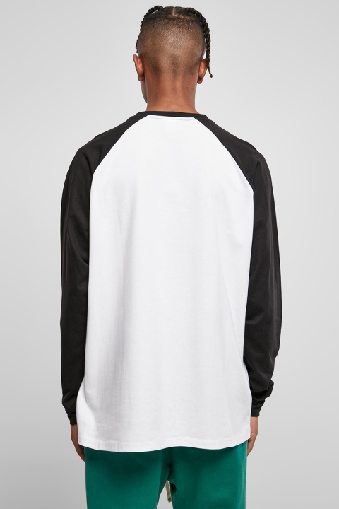 Urban Classics Organic Oversized Raglan Longsleeve White/Black