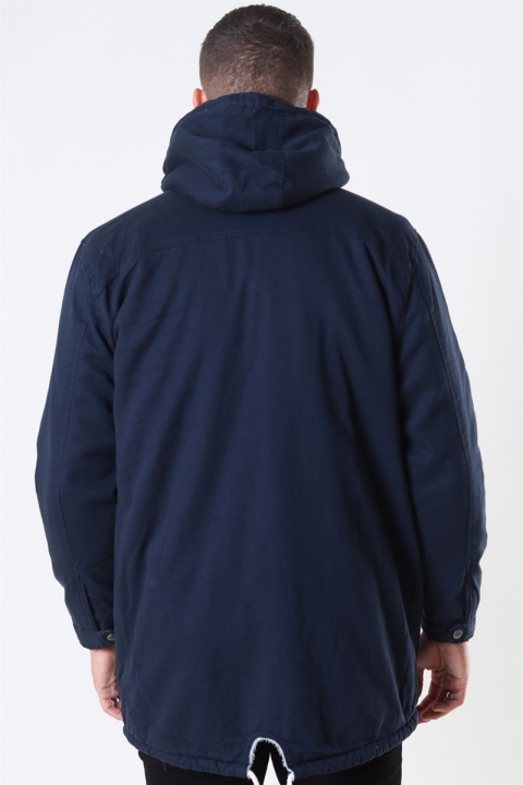 Denim Project Teddy Parka Jakke Navy