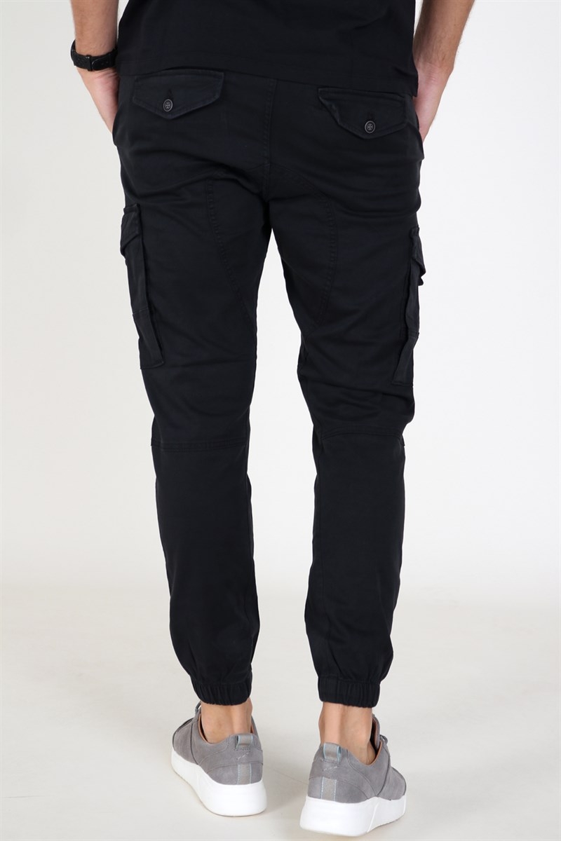 Jack and Jones Intelligence nylon tech detail cuffed cargo pants in navy -  ShopStyle