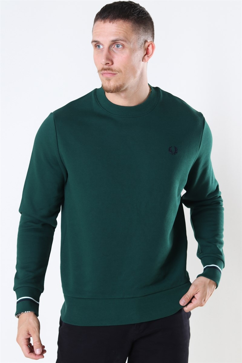 Fred Perry Crew Neck Sweatshirt Ivy