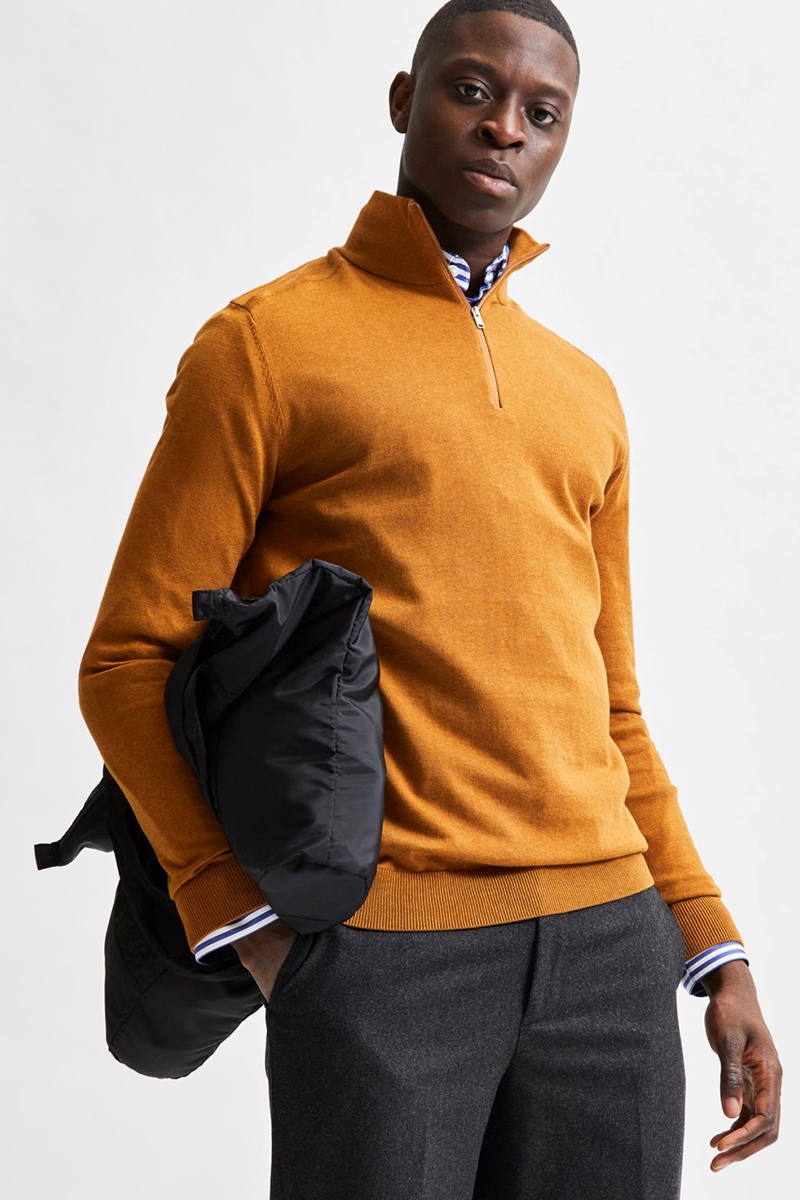 Half zip on sale cardigan