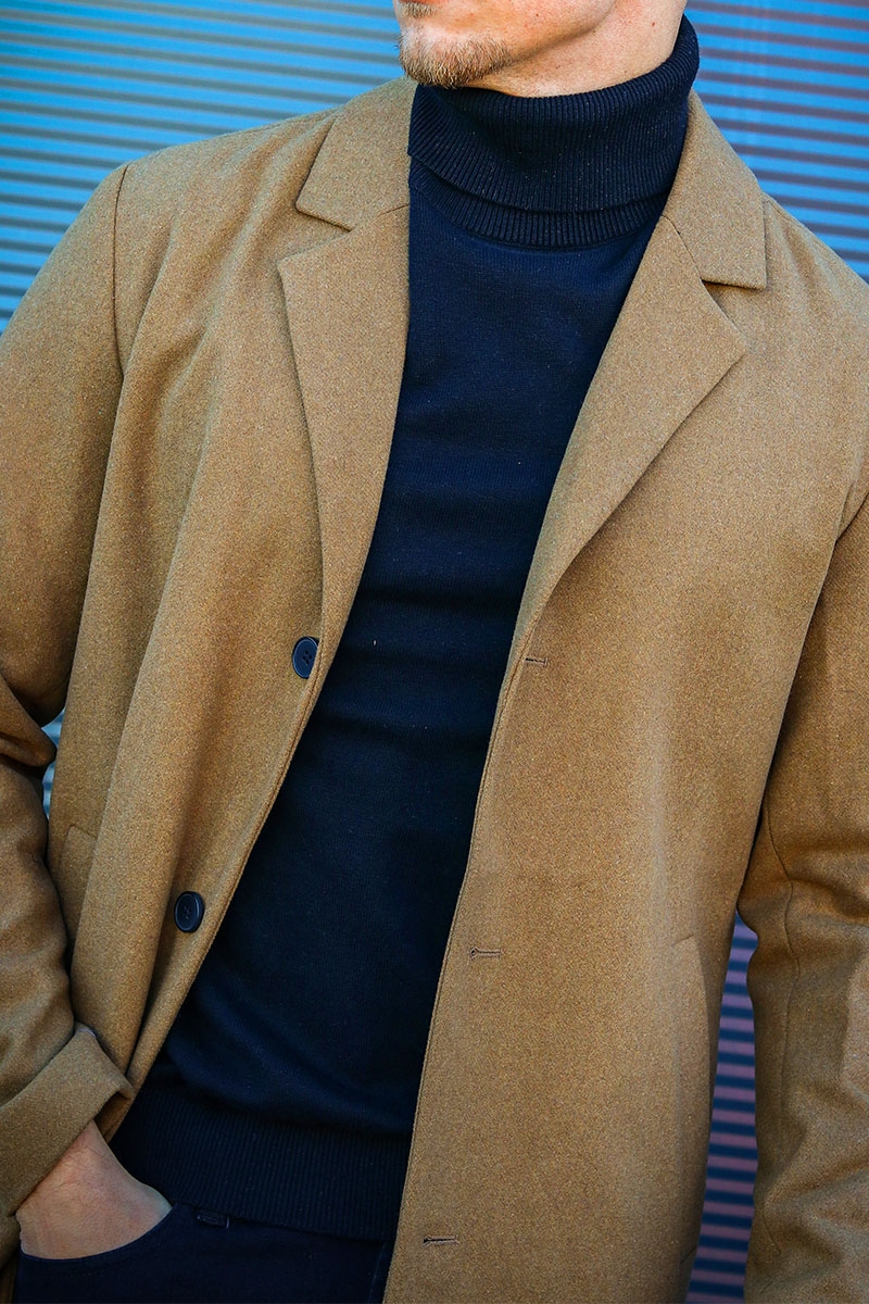 Jack and jones wool blend coat sale