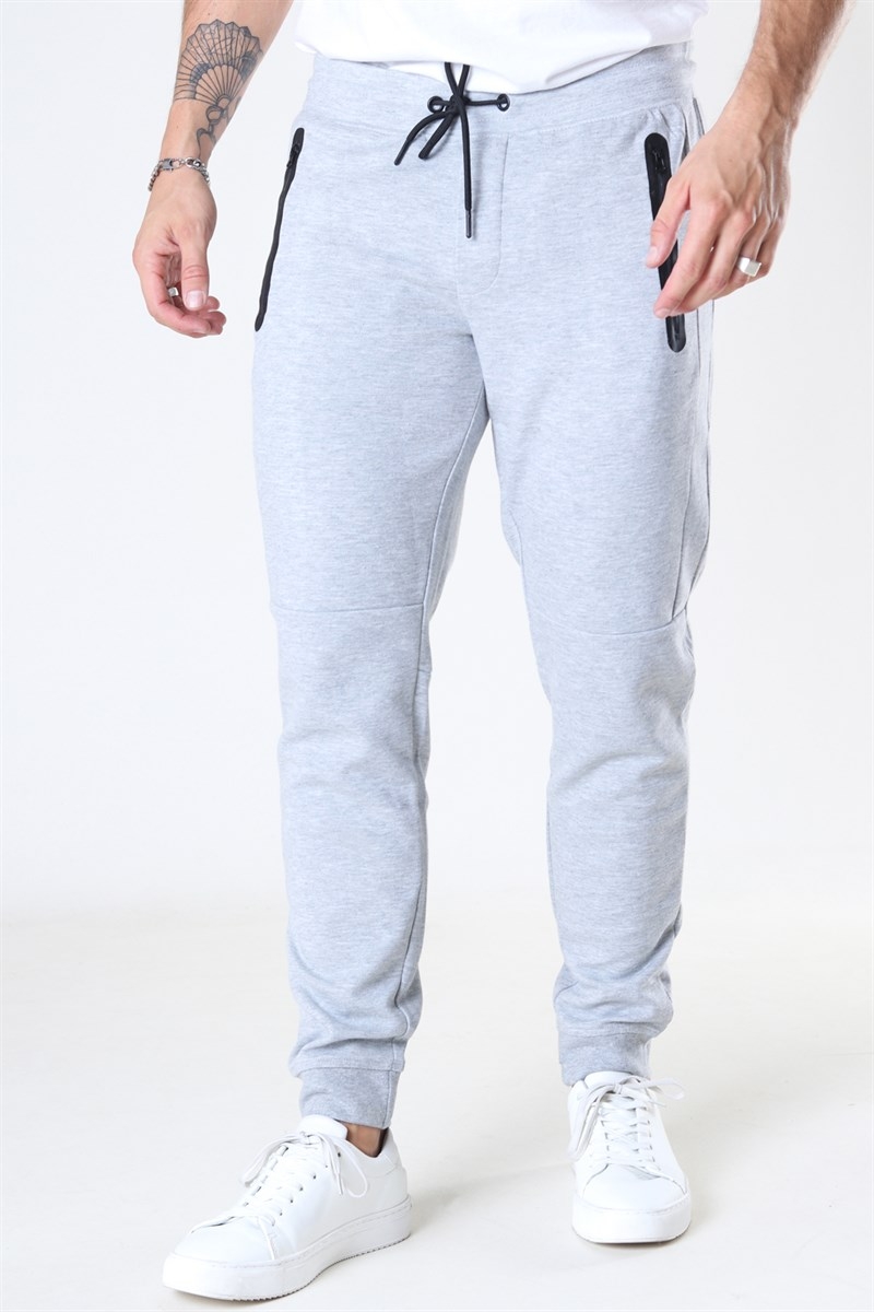 JACK AND JONES Jack & Jones WILL - Pantalón de chándal hombre light grey  melange - Private Sport Shop