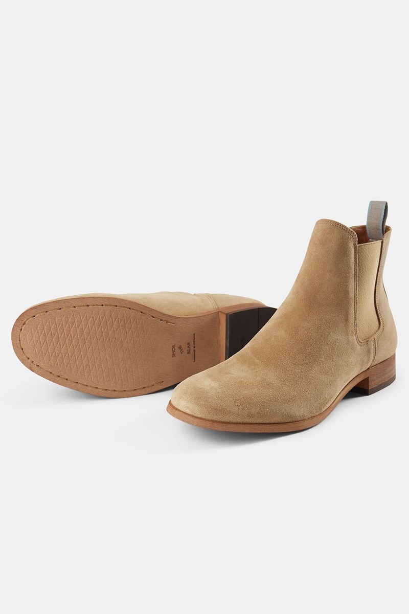 Shoe The Dev Suede Chelsea Boots Sand