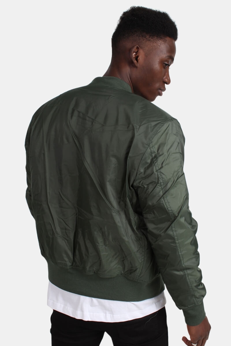 Waakzaam Bloeien draai Urban Classics Bomber Jacket Olive