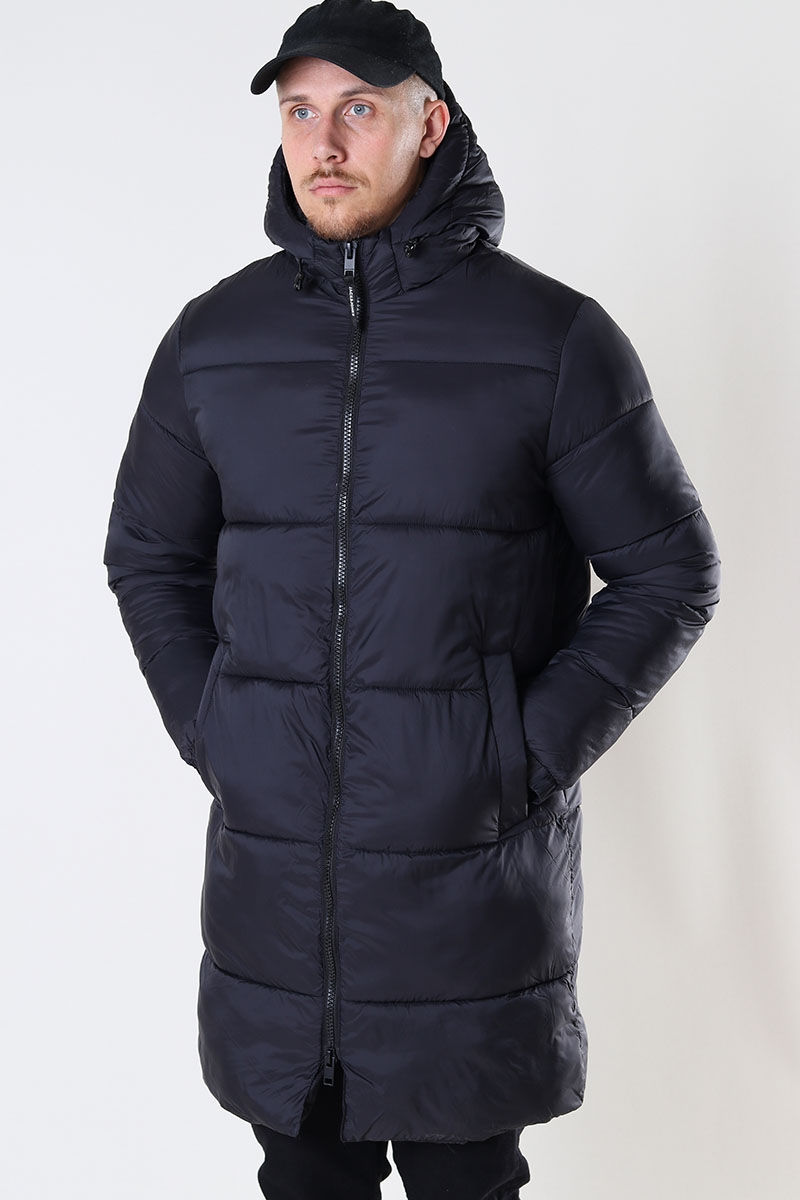 Jack & Jones®  FINAL SALE - Copenhagen long hooded puffer jacket