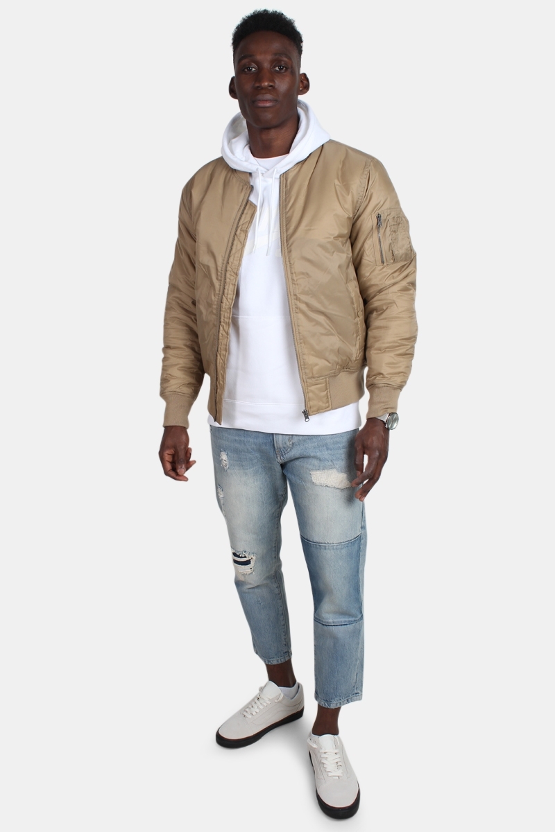 Urban Classics Bomber jacket Beige | Jacken