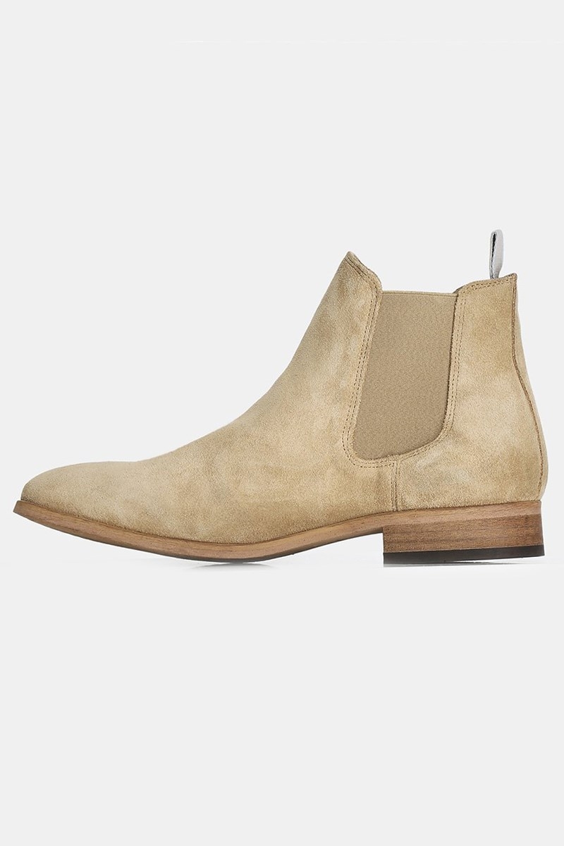 Shoe The Dev Suede Chelsea Boots Sand