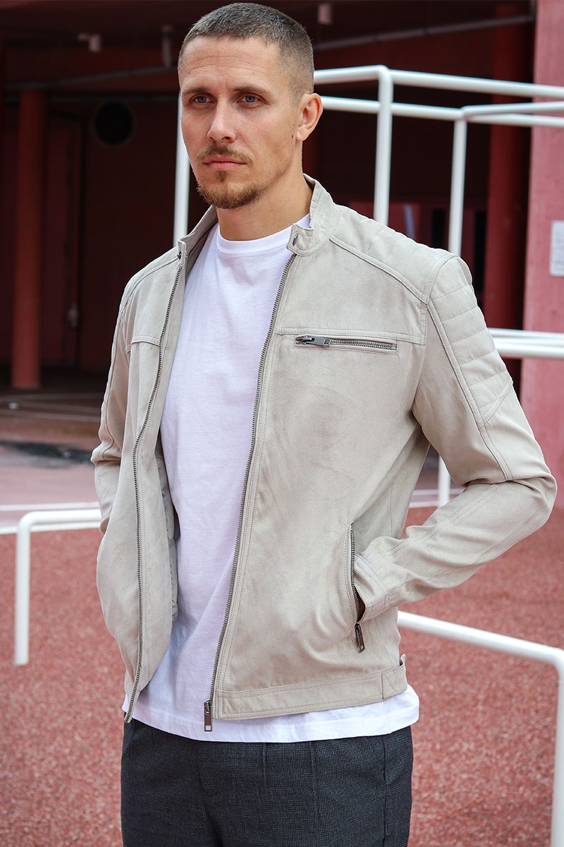 Jack Jones ROCKY JACKET NOOS String Fake suede
