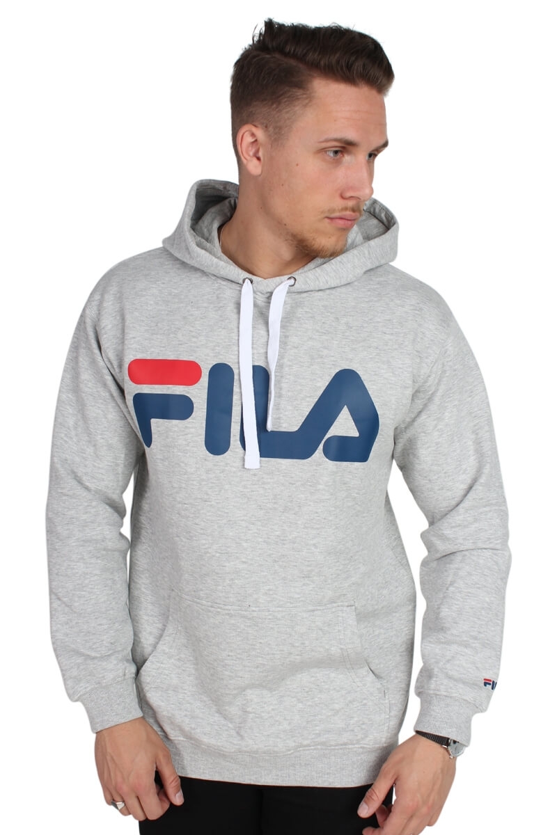 Fila Classic Logo Hoodie Grey Melange