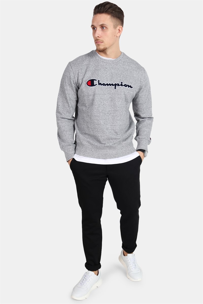 Champion light on sale grey sweatshirt