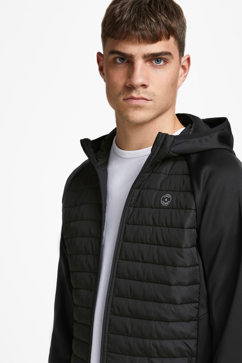 Jack & JJEMULTI QUILTED NOOS Black