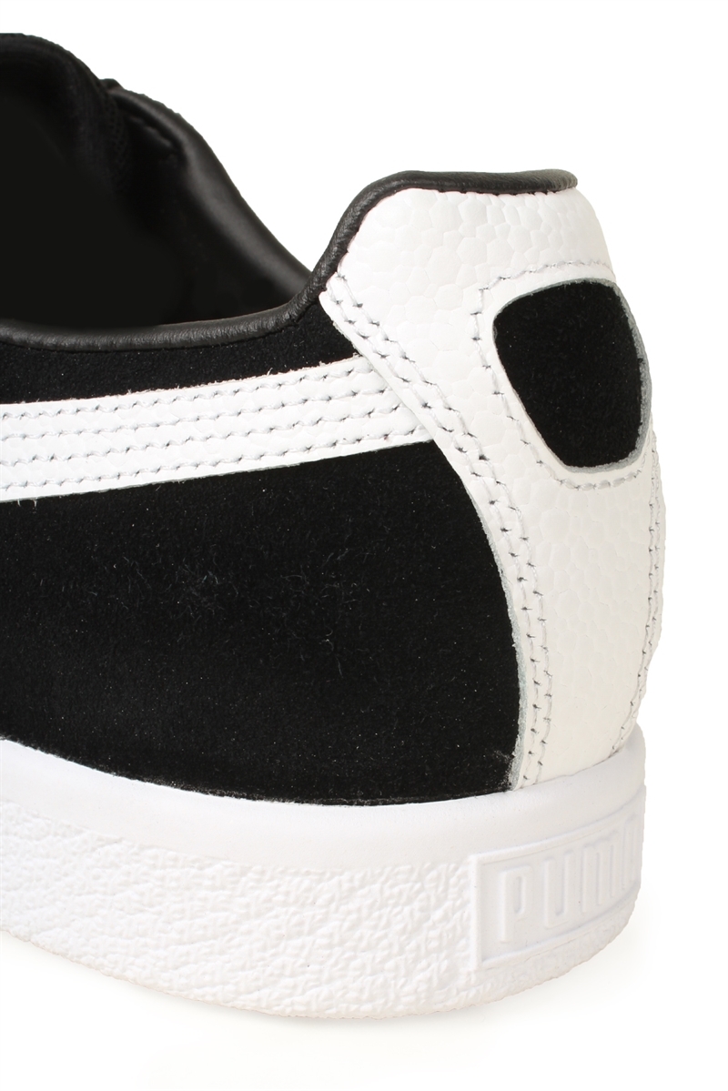 Puma Clyde B C Black White