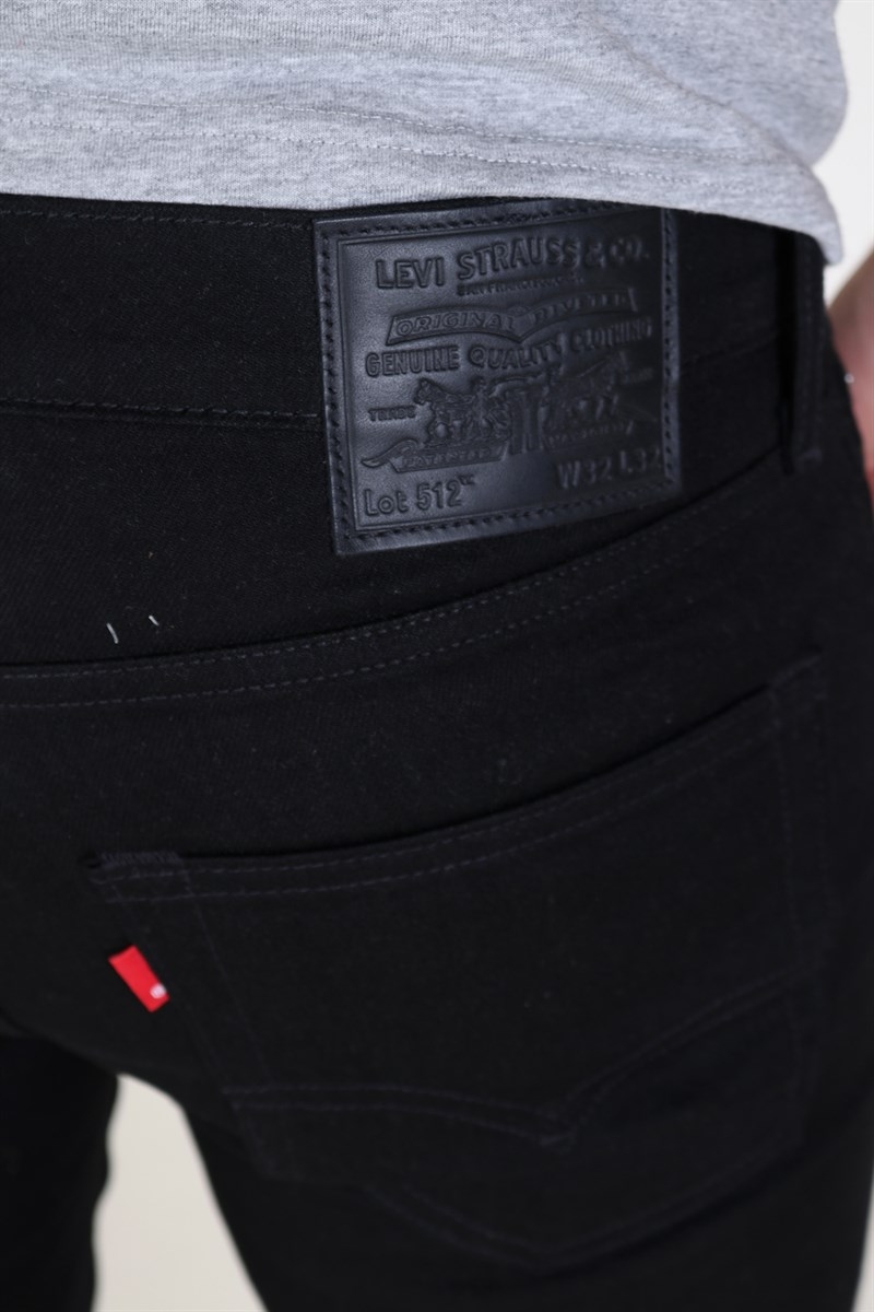 Levis 512 slim tapered low rise jeans in black  ASOS