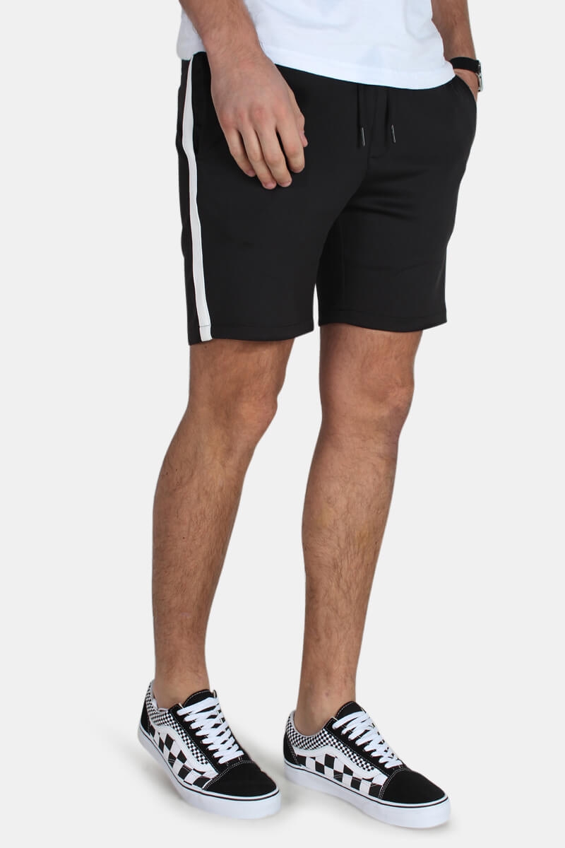 Junkies Alfred Track Shorts Black/Off White