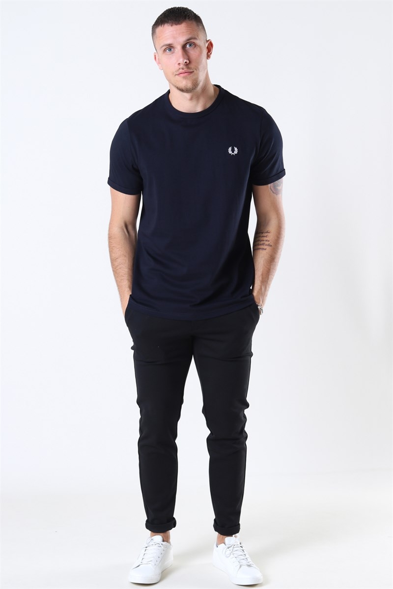 Fred perry ringer sales t shirt navy