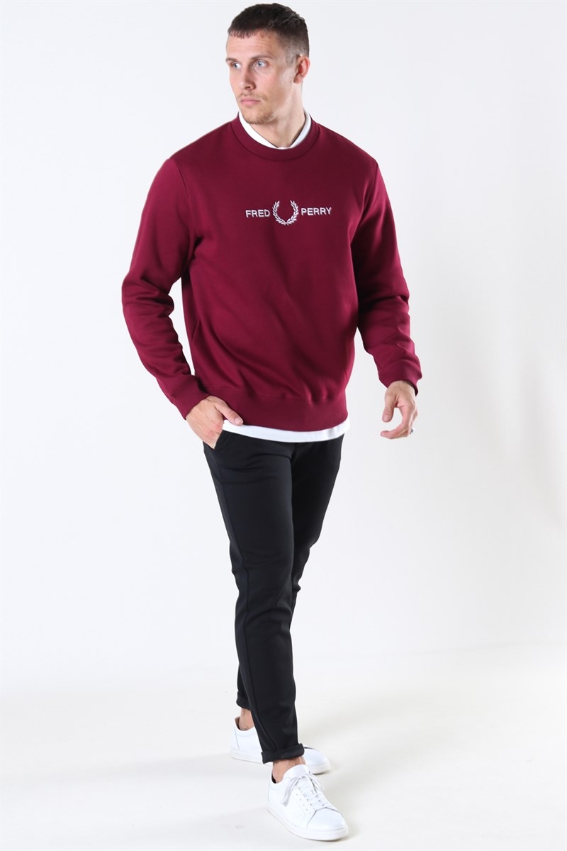 Fred perry store burgundy sweatshirt