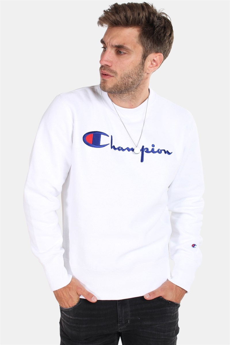 Champion crewneck sweatshirt white new arrivals
