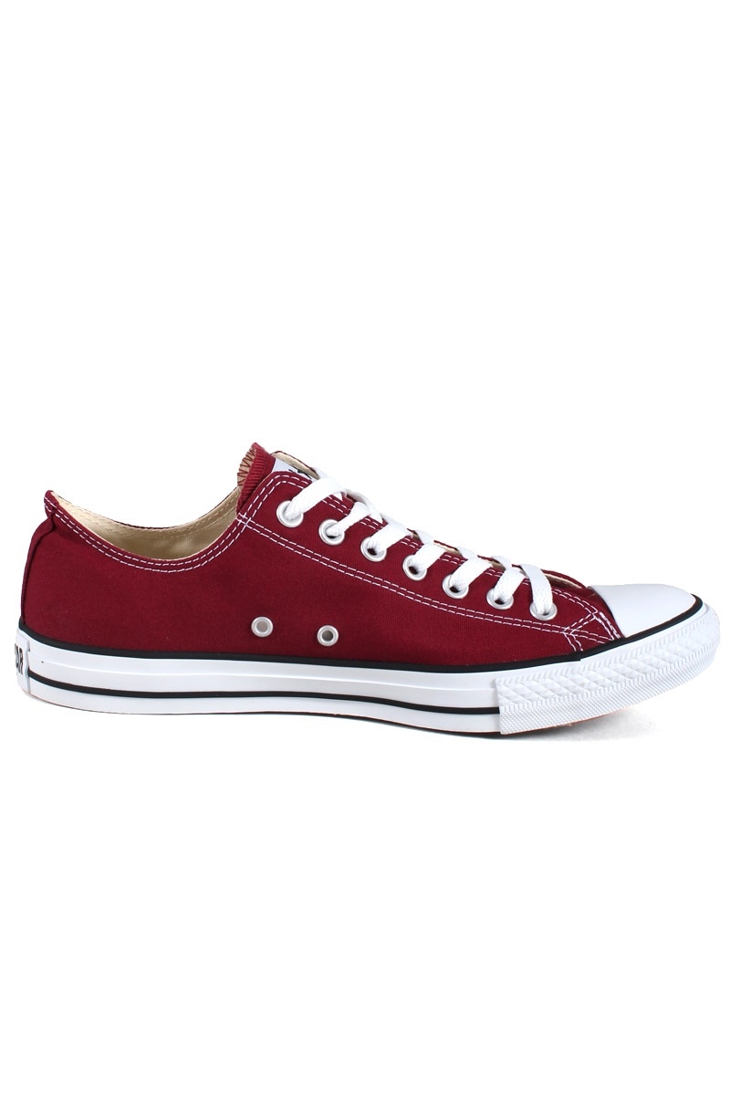 converse all star low maroon canvas