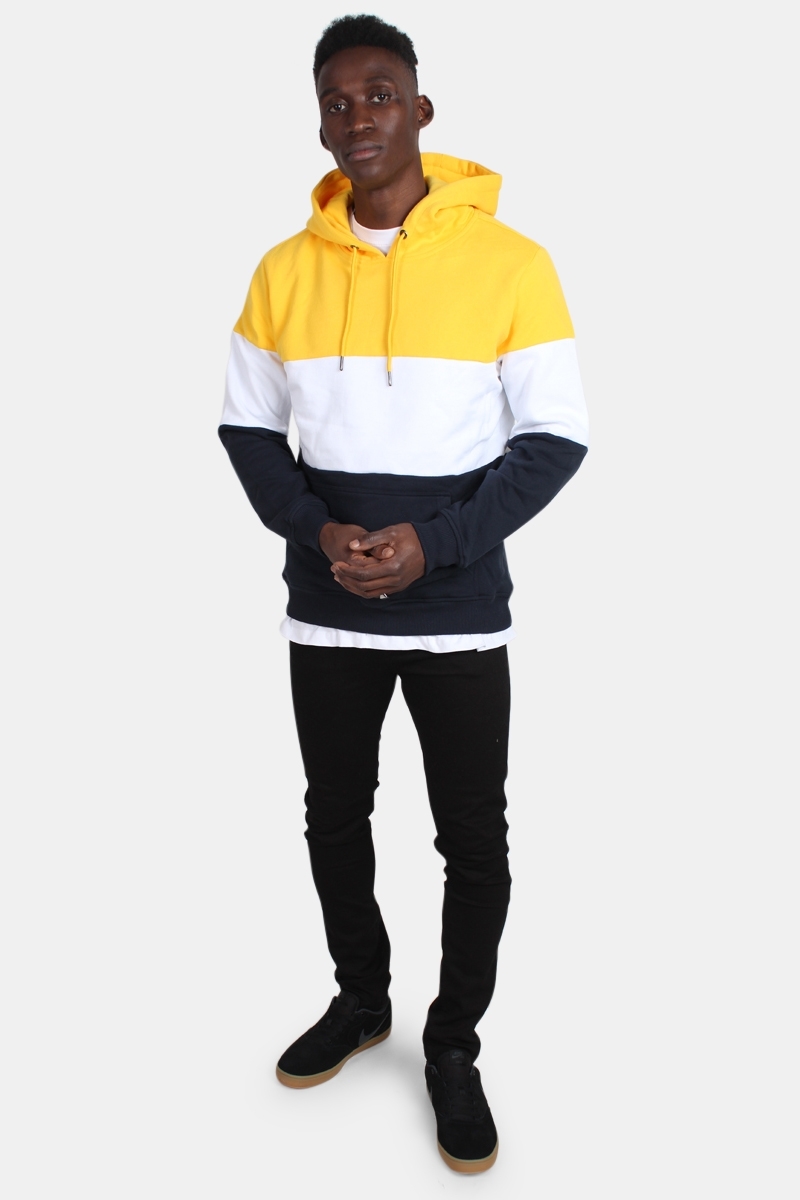 Yellow sales white hoodie