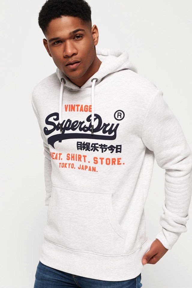 Superdry ice marl best sale hoodie